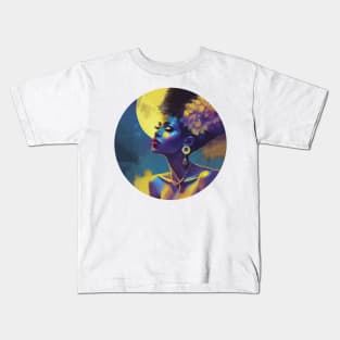 charming 70s black female dancer painting Kids T-Shirt